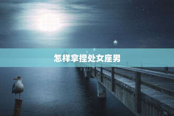 怎样拿捏处女座男