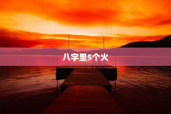 八字里5个火