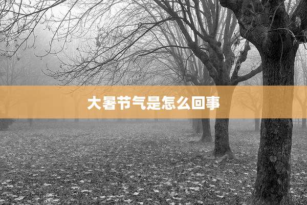 大暑节气是怎么回事