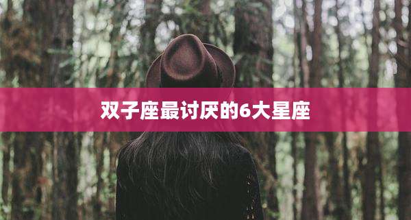 双子座最讨厌的6大星座