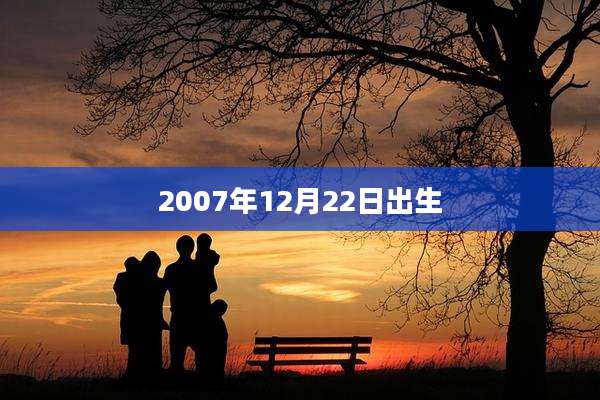 2007年12月22日出生