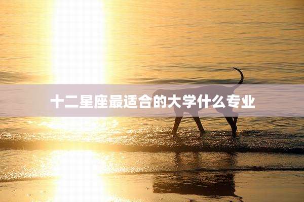 十二星座最适合的大学什么专业