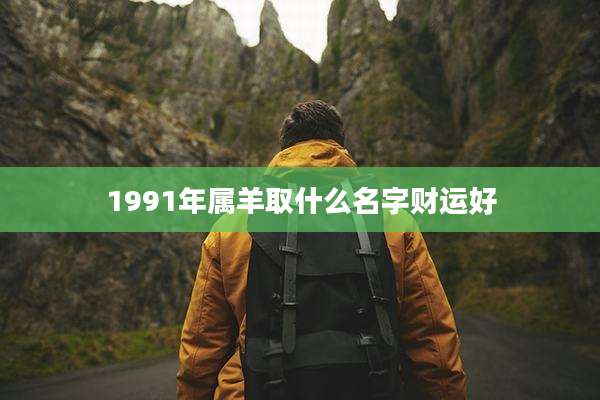 1991年属羊取什么名字财运好