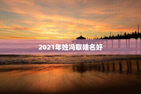2021年姓冯取啥名好