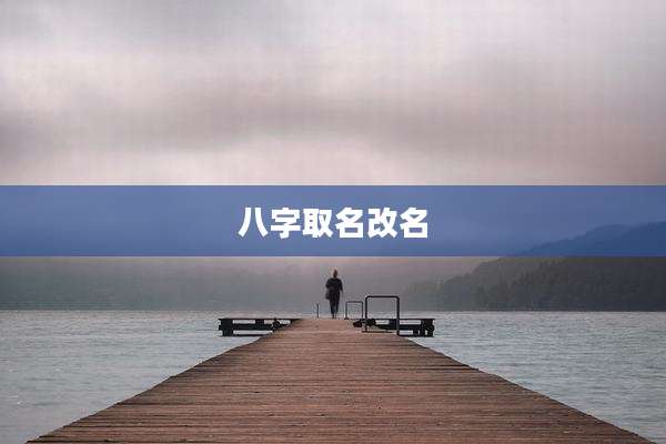 八字取名改名