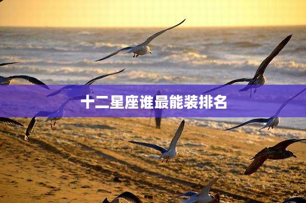 十二星座谁最能装排名