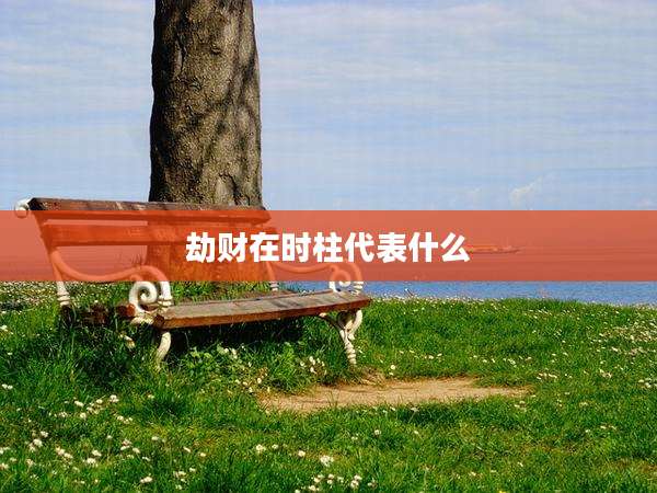 劫财在时柱代表什么