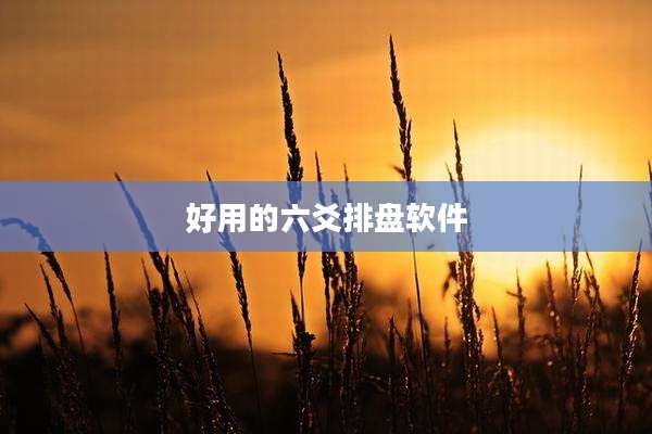 好用的六爻排盘软件