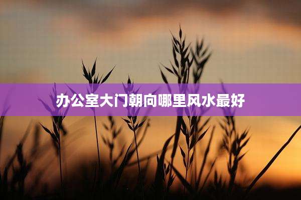办公室大门朝向哪里风水最好