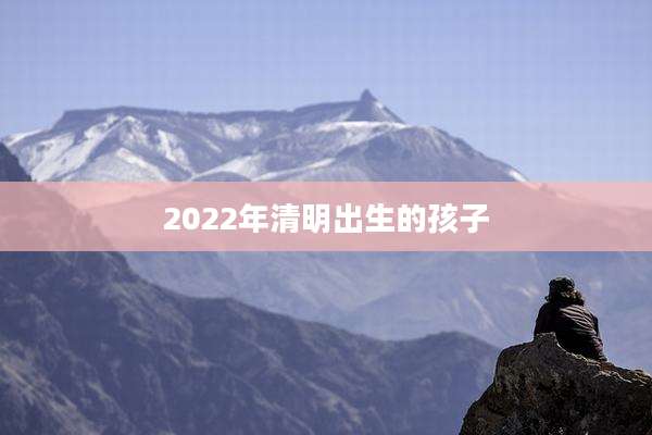 2022年清明出生的孩子