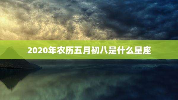 2020年农历五月初八是什么星座