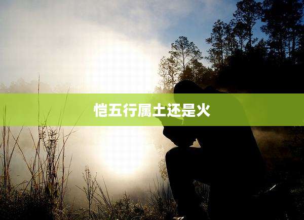 恺五行属土还是火