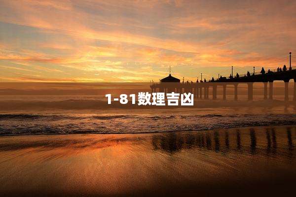 1-81数理吉凶