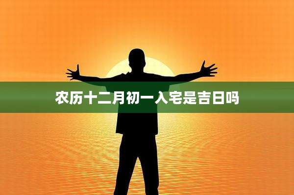 农历十二月初一入宅是吉日吗