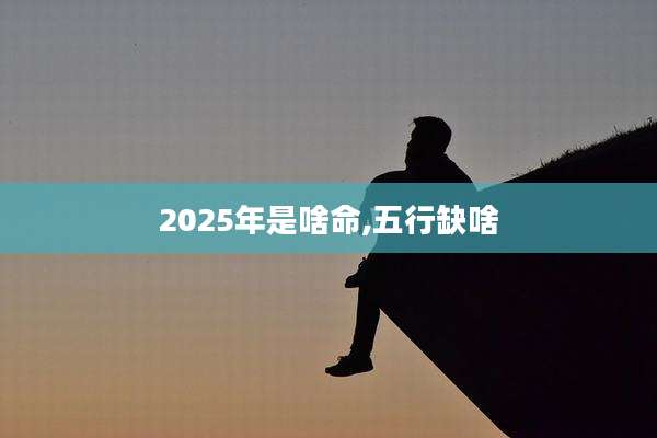 2025年是啥命,五行缺啥