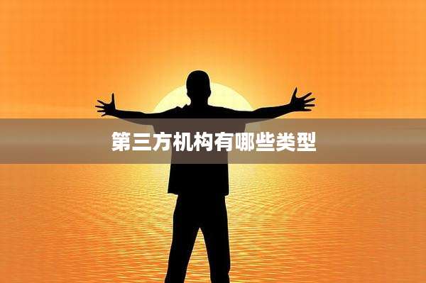 第三方机构有哪些类型