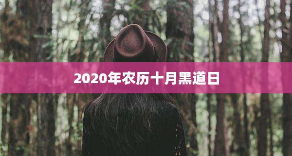2020年农历十月黑道日