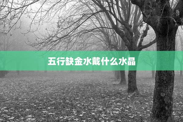 五行缺金水戴什么水晶