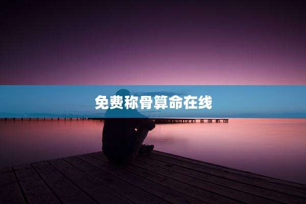 免费称骨算命在线