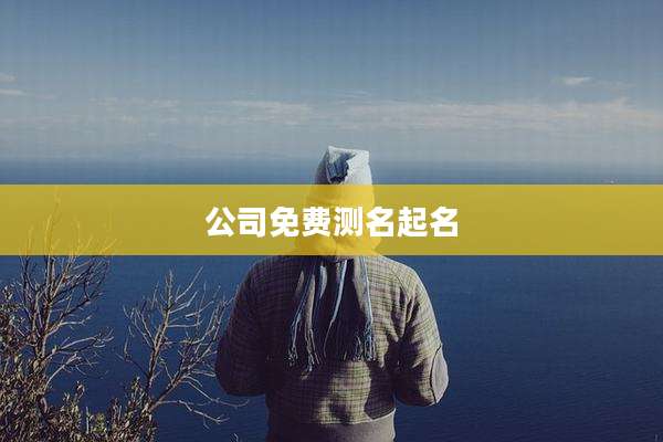公司免费测名起名