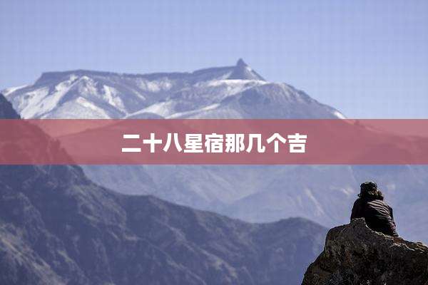 二十八星宿那几个吉