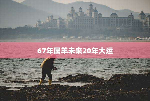 67年属羊未来20年大运
