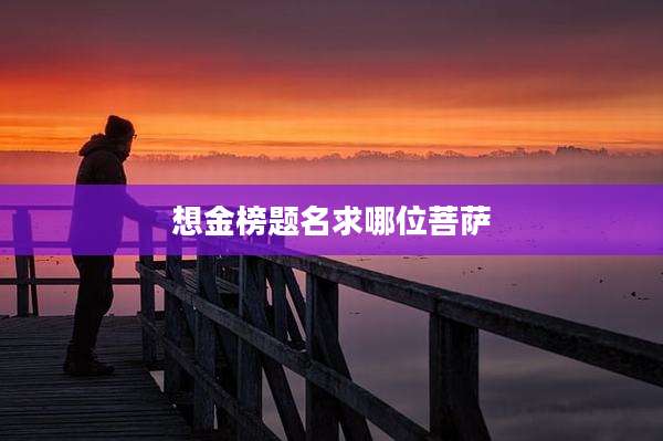 想金榜题名求哪位菩萨