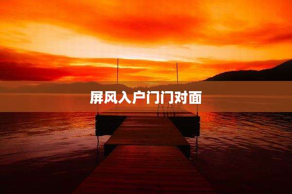 屏风入户门门对面