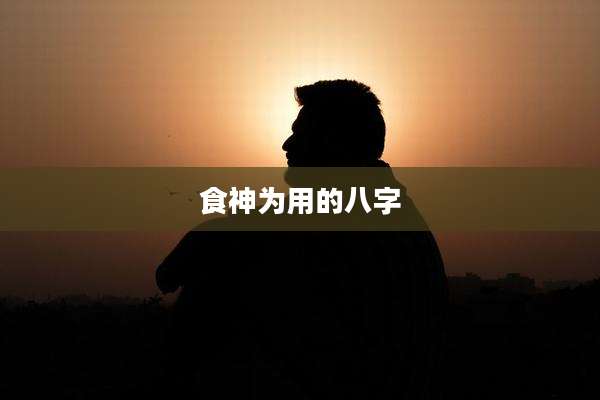 食神为用的八字
