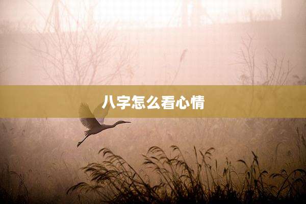 八字怎么看心情