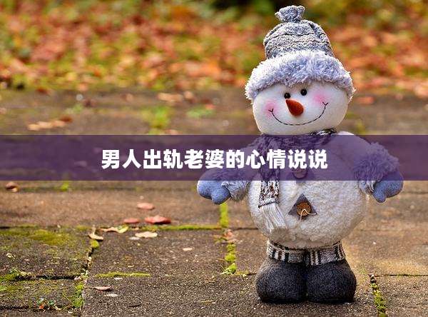 男人出轨老婆的心情说说