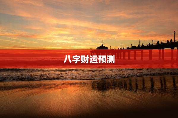 八字财运预测