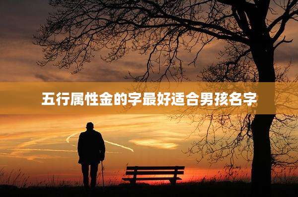 五行属性金的字最好适合男孩名字