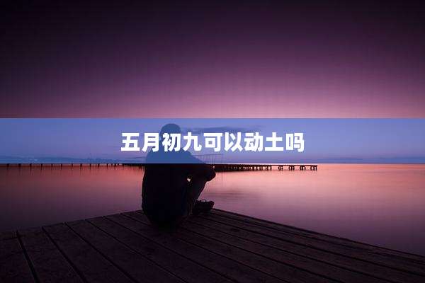 五月初九可以动土吗