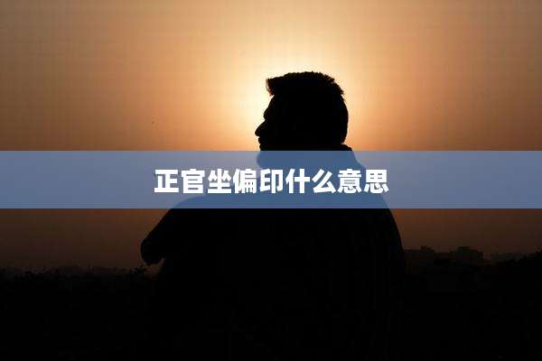 正官坐偏印什么意思