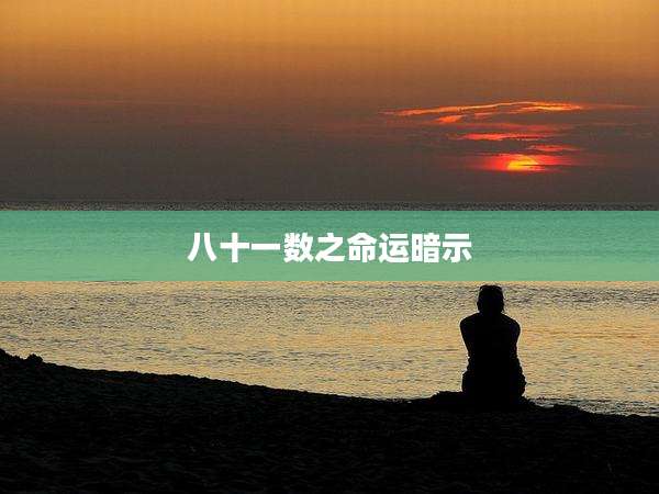 八十一数之命运暗示