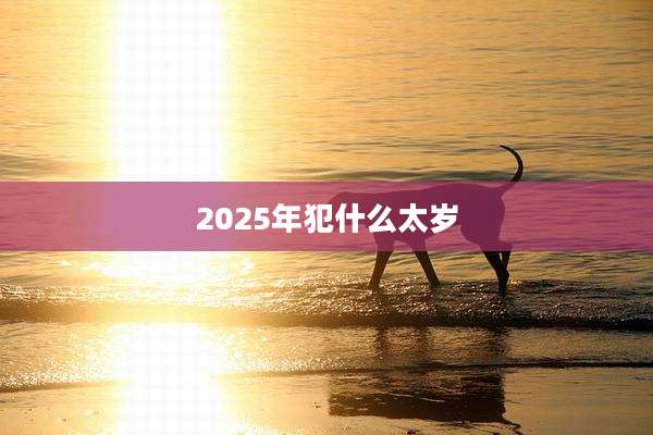 2025年犯什么太岁
