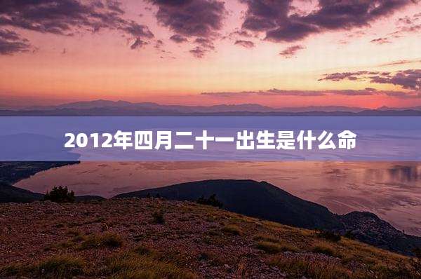 2012年四月二十一出生是什么命