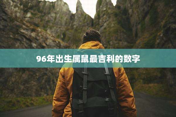 96年出生属鼠最吉利的数字
