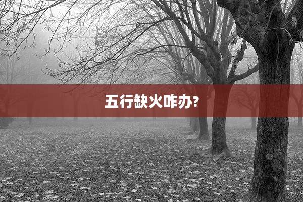 五行缺火咋办?