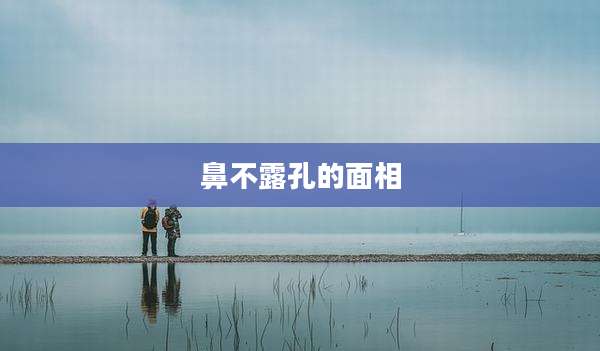 鼻不露孔的面相