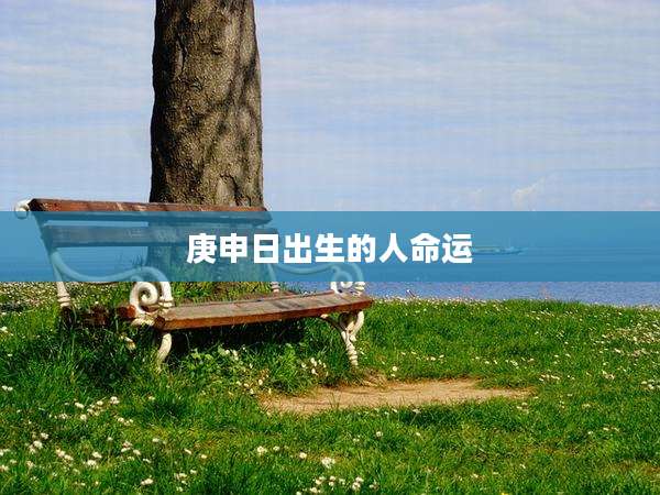 庚申日出生的人命运