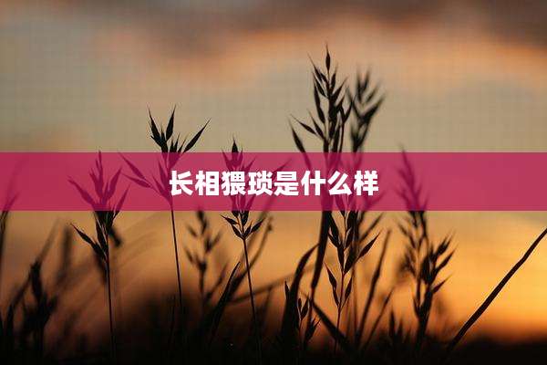 长相猥琐是什么样