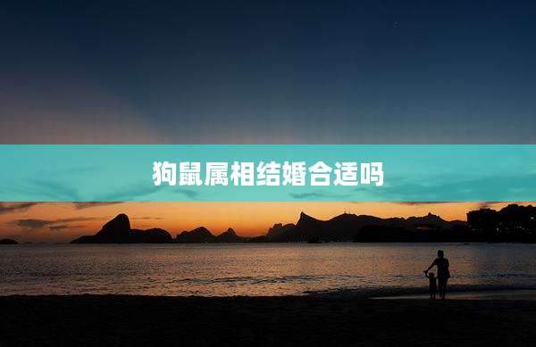 狗鼠属相结婚合适吗