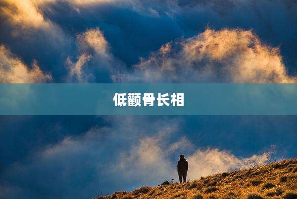 低颧骨长相