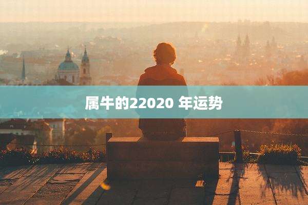 属牛的22020 年运势