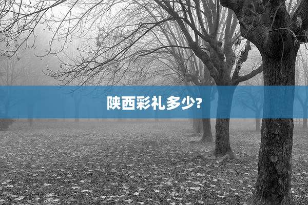 陕西彩礼多少?