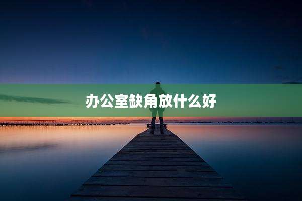 办公室缺角放什么好