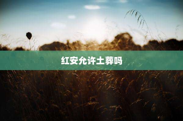 红安允许土葬吗