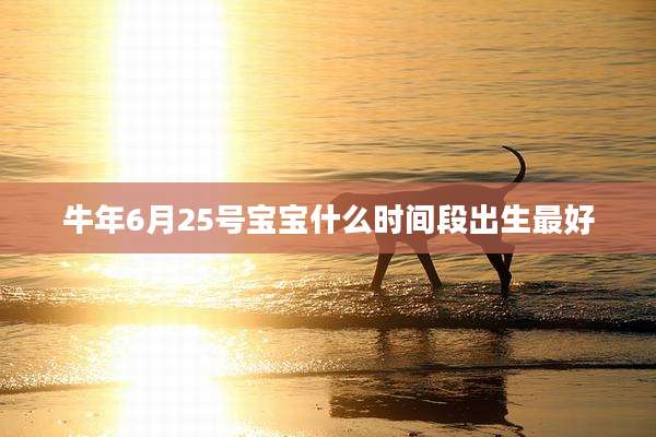 牛年6月25号宝宝什么时间段出生最好